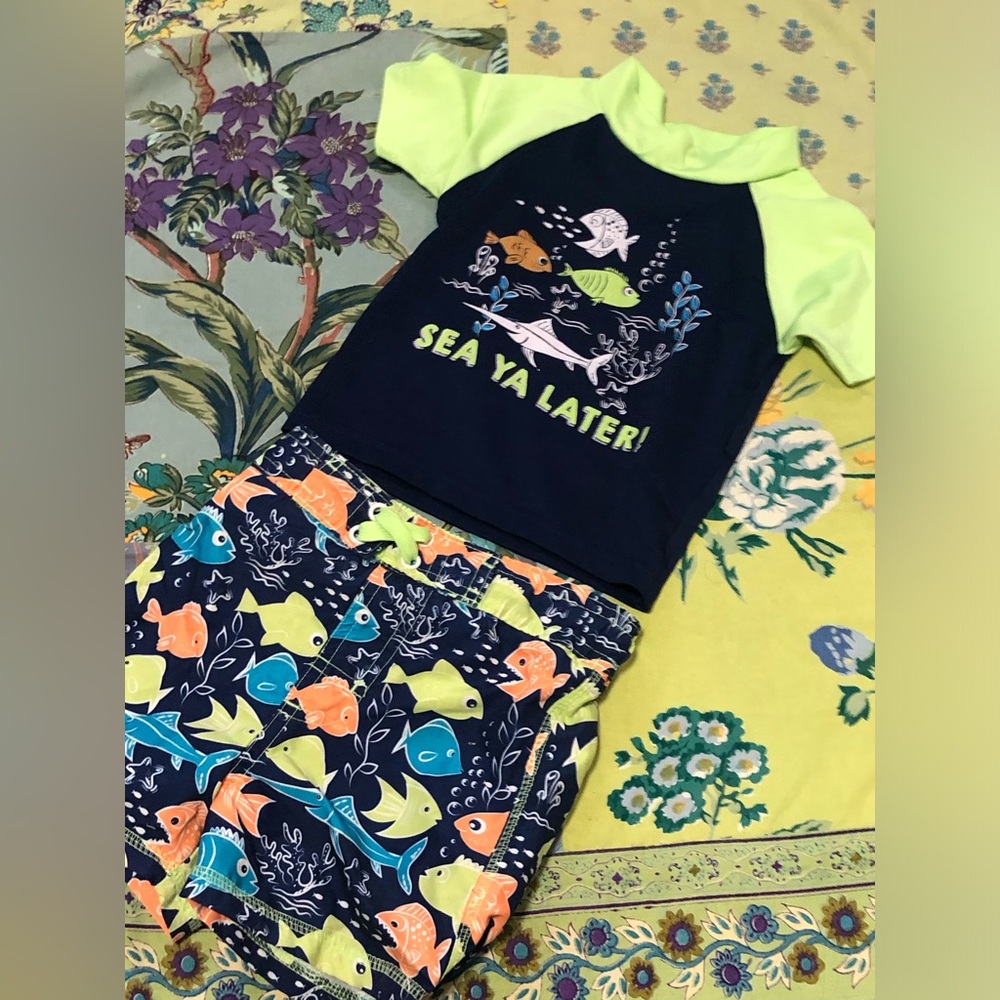 Swordfish Swim suit 2pc size 18 months